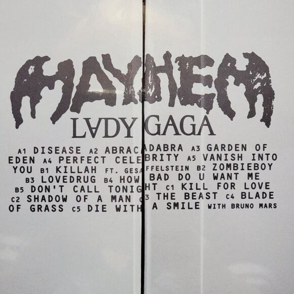 VINYL Lady Gaga: Mayhem - Limited 2 Yellow LP+ Poster+ Alt Cover+ Extra Song NEW - Picture 8 of 8